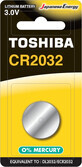 Toshiba Battery cr2032 3.0V, 1pc