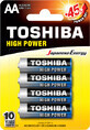 Toshiba Batteries R6-AA, 4 pcs