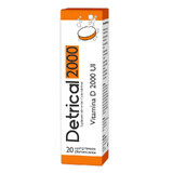 Detrical D3 2000 IU, 20 effervescent tablets, Zdrovit 