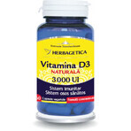 Detrix Vitamina D3 3000 UI, 60 capsule, Herbagetica Detrix Vitamina D3 3000 UI, 60 capsule, Herbagetica